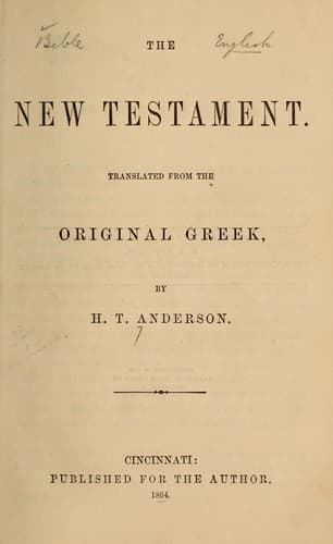 Tapa de The New Testament