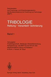 Tapa de Tribologie Reibung · Verschleiß · Schmierung
