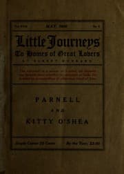 Tapa de Little journeys to the homes of great lovers