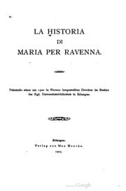 Tapa de La historia di Maria per Ravenna