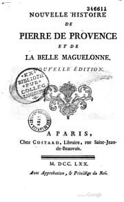 Tapa de Nouvelle histoire de Pierre de Provence et de la belle Maguelonne