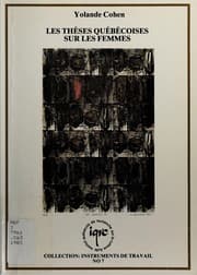 Tapa de Les thèses universitaires québécoises sur les femmes, 1921-1981