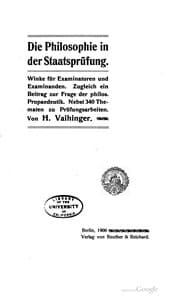 Tapa de Die Philosophie in der Staatsprüfung