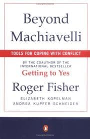 Tapa de Beyond Machiavelli : tools for coping with conflict