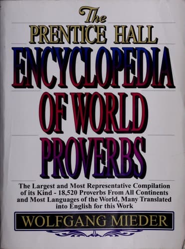 Tapa de The Prentice-Hall Encyclopedia of World Proverbs