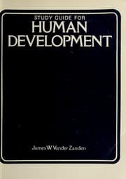 Tapa de Study guide for Human development