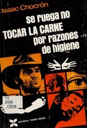 Tapa de Se ruega no tocar la carne por razones de higiene