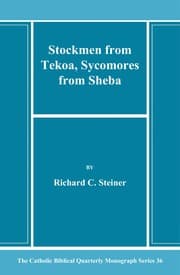 Tapa de Stockmen from Tekoa, Sycomores from Sheba