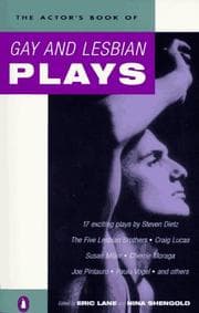 Tapa de The actor's book of gay and lesbian plays