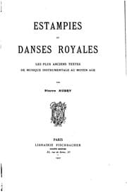Tapa de Estampies et danses royales: les plus anciens textes de musique instrumentale au moyen âge