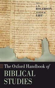 Tapa de The Oxford handbook of biblical studies