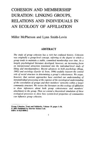 Tapa de Advances in Group Processes