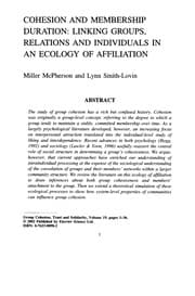 Tapa de Advances in Group Processes