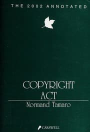 Tapa de The 2002 annotated Copyright Act