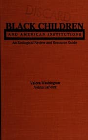 Tapa de Black children and American institutions