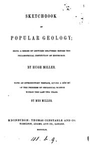 Tapa de Sketch-book of popular geology, lects., with an intr. preface by mrs. Miller