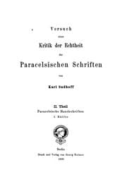Tapa de Bibliographia Paracelsica