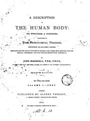 Tapa de A description of the human: its structure & functions