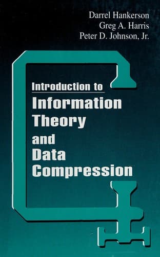 Tapa de Introduction to information theory and data compression