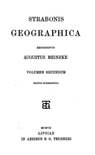 Tapa de Strabonis Geographica
