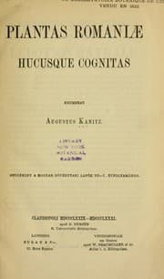 Tapa de Plantas Romaniae hucusque cognitas