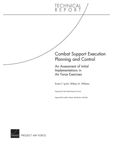 Tapa de Combat support execution planning and control