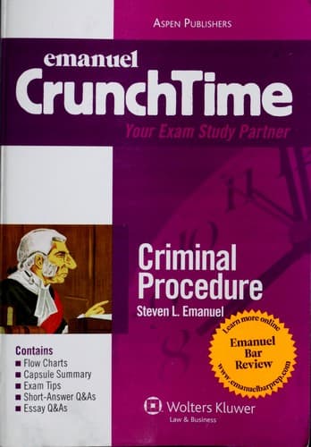 Tapa de Criminal procedure