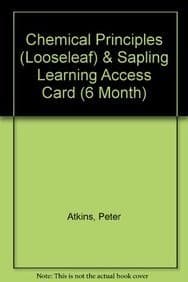 Tapa de Chemical Principles  & Sapling Learning Access Card