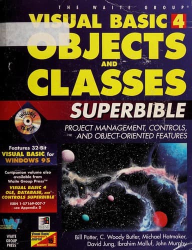 Tapa de Visual Basic 4.0 objects and classes superbible