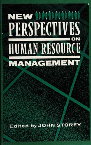 Tapa de New perspectives on human resource management