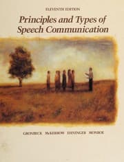 Tapa de Principles and types of speech communication