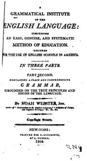 Tapa de A Grammatical Institute of the English Language: Comprising an Easy, Concise, and Systematic ..