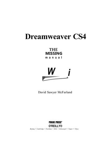 Tapa de Dreamweaver CS4