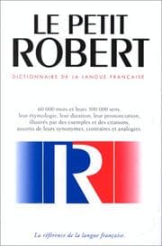 Tapa de Le Nouveau Petit Robert Dictionnaire De La Langue Francaise