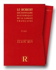 Tapa de Le Dictionnaire Historique De La Langue Francaise