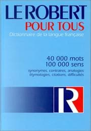 Tapa de Le Robert Pour Tous