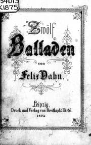 Tapa de Zwölf Balladen