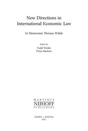 Tapa de New directions in international economic law