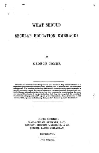 Tapa de What Should Secular Education Embrace?