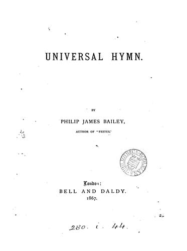 Tapa de Universal Hymn