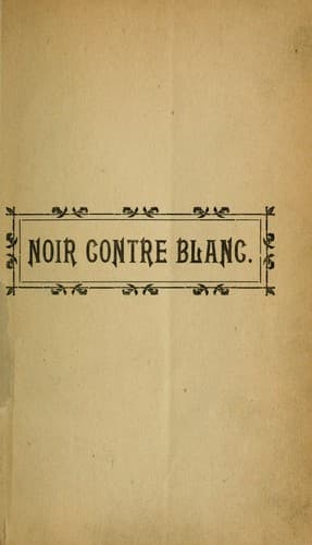Tapa de Noir contre blanc