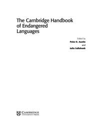Tapa de The Cambridge handbook of endangered languages