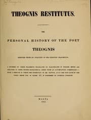 Tapa de Theognis restitutus