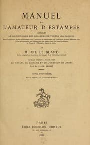 Tapa de Manuel de l'amateur d'estampes