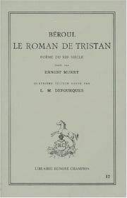 Tapa de Le Roman de Tristan, Poème du XIIe siècle (Collection Unichamp)