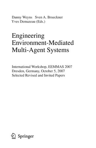 Tapa de Engineering Environment-Mediated Multi-Agent Systems