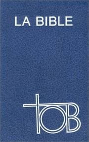Tapa de Traduction œcuménique de la Bible