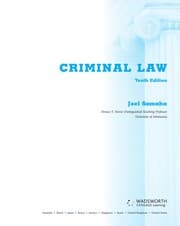 Tapa de Criminal law