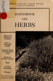 Tapa de Handbook on herbs