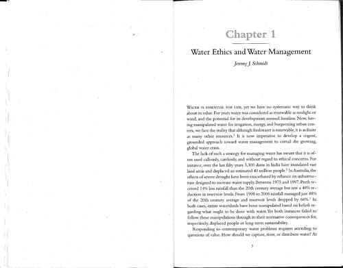 Tapa de Water ethics